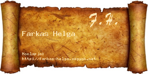 Farkas Helga névjegykártya