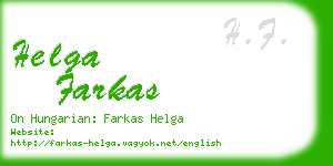 helga farkas business card